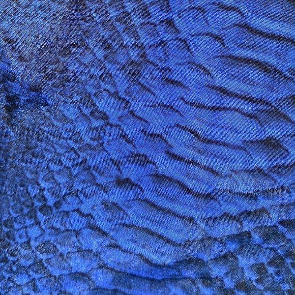 Rebecca Taylor shirt python tank w/ split trim‎ in cobalt size 2 NWT - Picture 9 of 9